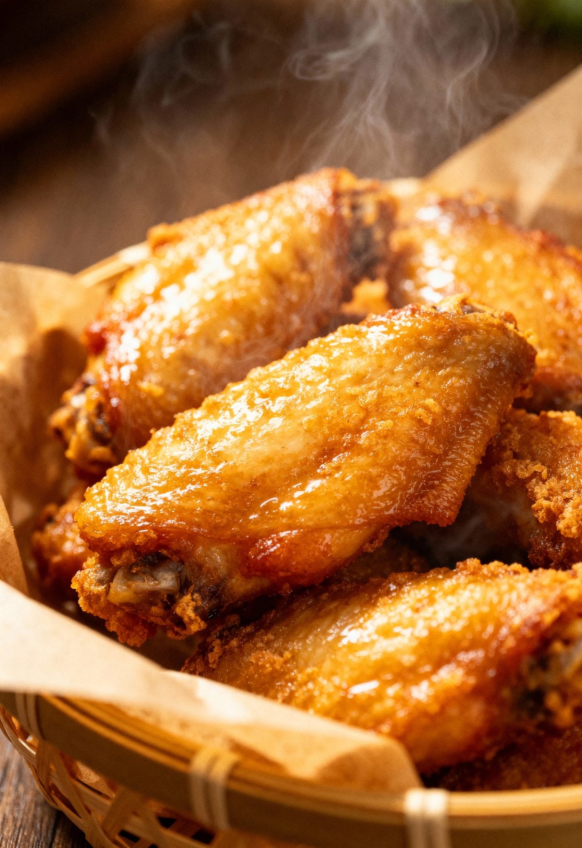 Fresh fried wings